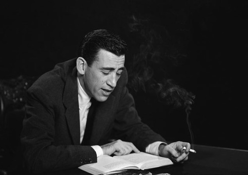 Salinger reads.
