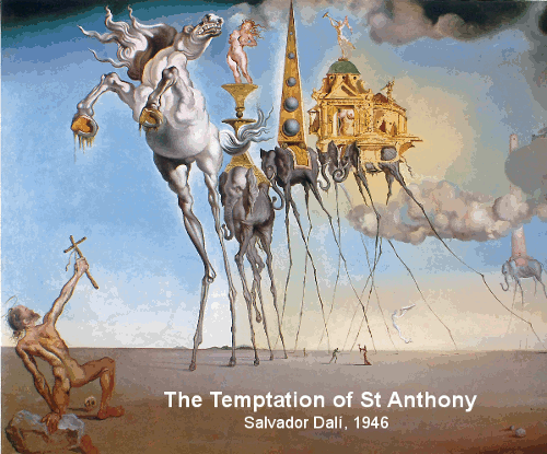 The Temptation of St Anthony - Salvador Dalí