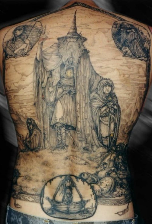 Incredible Gandalf Back Tattoo
There and backtat again.