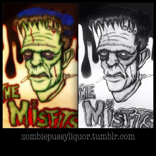 #frankenstein #frankensteinsmonster #frankensteins monster #themisfits #horror #horrorpunk #punk #zombieliquor #zombiepussyliquor