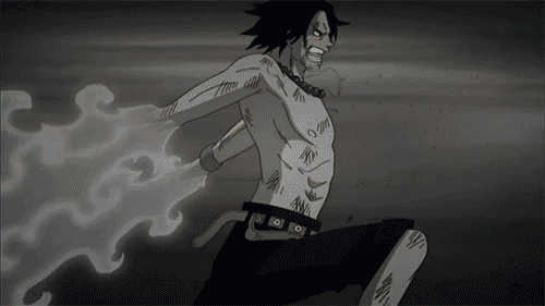 luffy and ace one piece ace gif