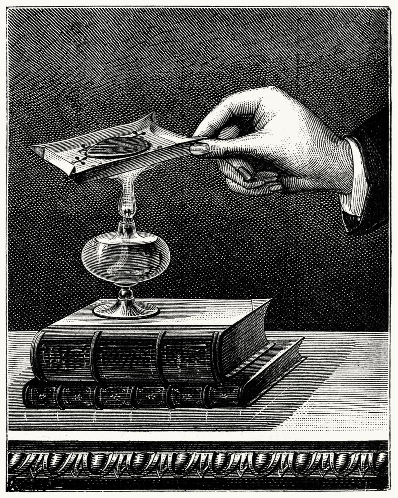 oldbookillustrations:

Melting a piece of tin on a card.

From Popular scientific recreations, by Gaston Tissandier, London, 1883.

(Source: archive.org.)