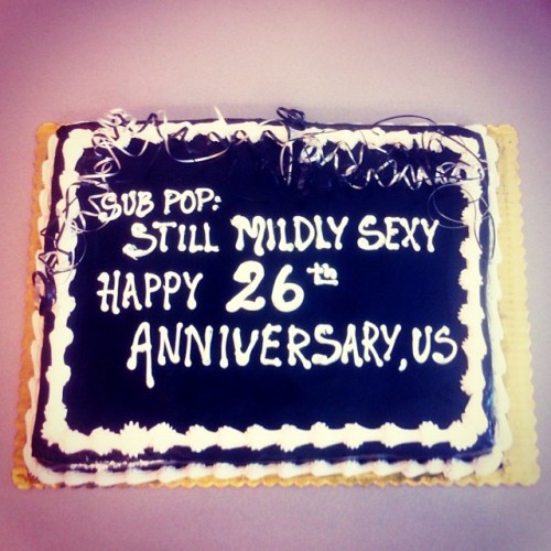 subpop:  Happy anniversary, us. (at Sub Pop HQ)
