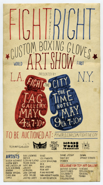 NY Brawlers Fight the City Art show