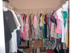 my closet not the latest though bec. recentlyi organized it with styles and colors