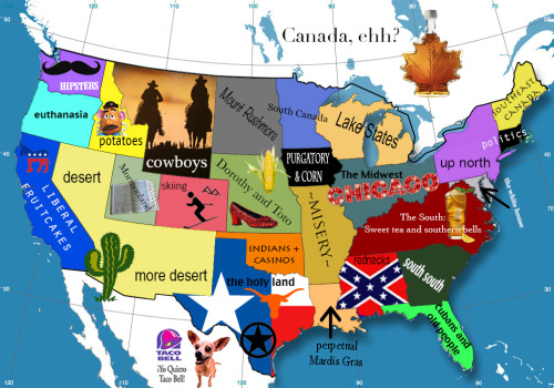 Lol Funny Humor Us United States Stereotypes Map Amurica Murica