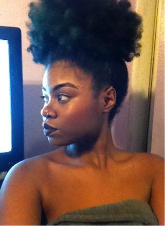 afro natural hair Puff 