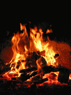 campfire burning gif