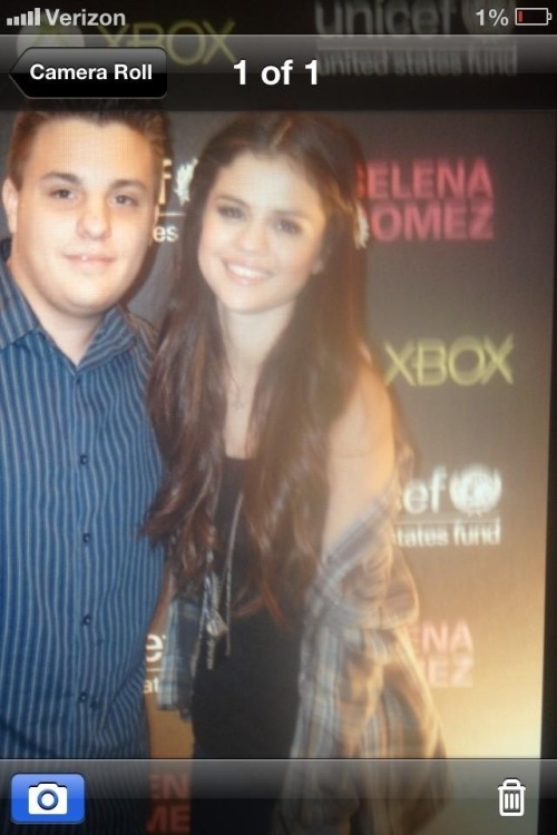 Selena and a fan tonight!