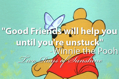 ... friends friendship relatable cute winnie the pooh disney life quote