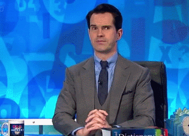 jimmy carr i dont know reaction gif