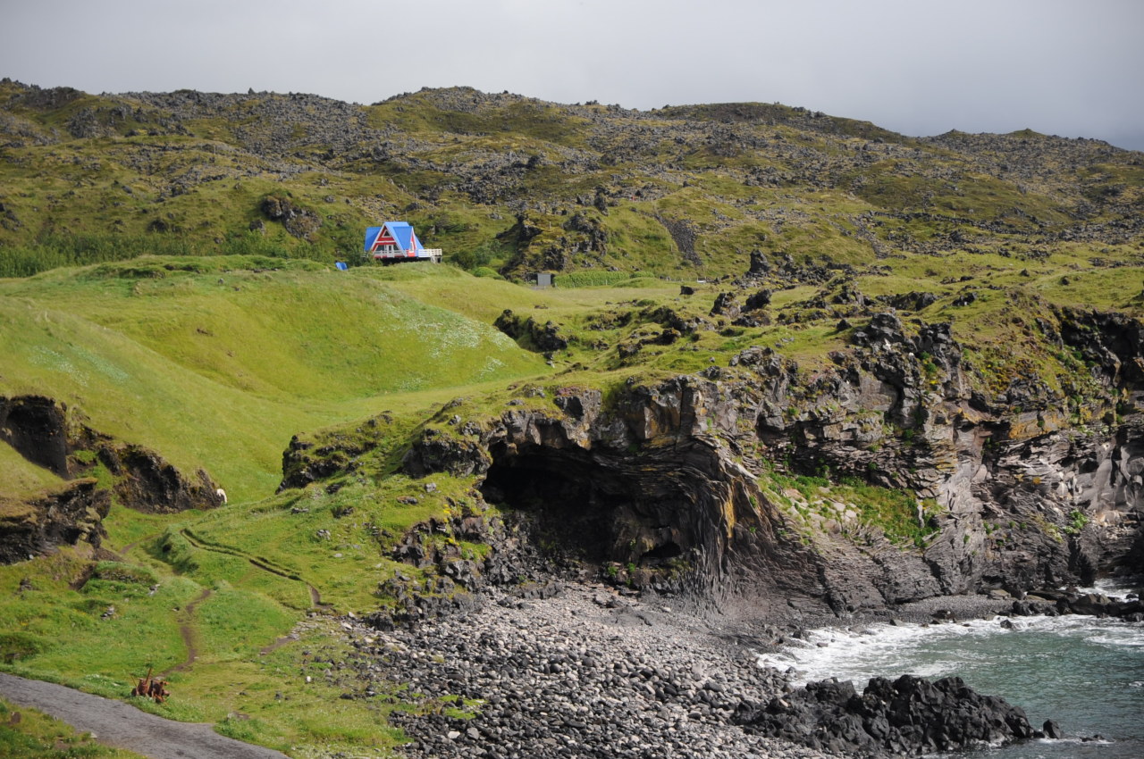 A-frame near Hellnavegur, Iceland.
Contributed by Zach Klein.