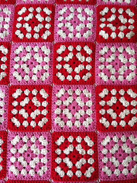Lovely splash of granny square colour for your dash today by Two Crazy Crafters.  Sharing because I&#8217;m loving that colour scheme (whimsical!) and those neat little stitches (although you all probably know by now that I would only use join-as-you-go stitch &#8212; too lazy!).