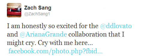 
Demi and Ariana going to collaborate.
