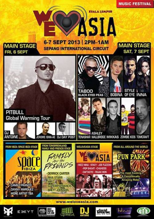 We Love Asia Kuala Lumpur 2.0 2013 Concert Poster
