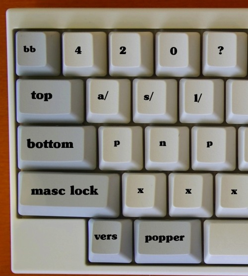 Gay Keyboard. Complete with Masc Lock.