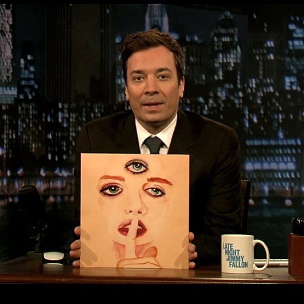 my artwork on jimmy fallon tonight %uD83D%uDE0D my mind is blown #prince