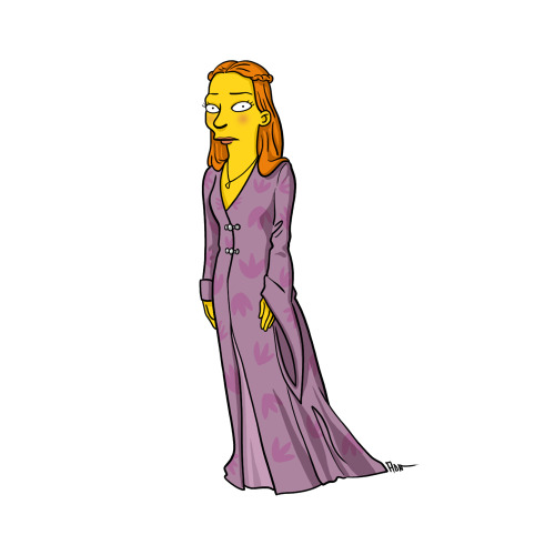 Sansa Stark from &#8220;Game of Thrones&#8221; / Simpsonized by ADN