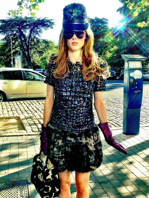 Swinging London. Outfit by Cavalli, sunglasses by Dior. (Taken with Pose)
For more from Pose.com go to HERE.