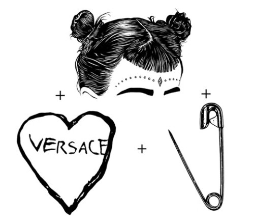 Versus Versace by J.W. Anderson Resort 2014&#160;Illustrations by Tom Baxter