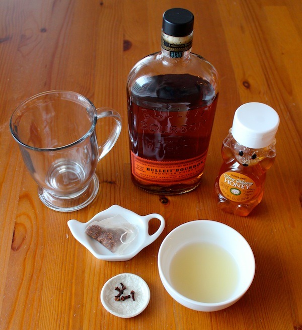 ingredients to the perfect hot toddy