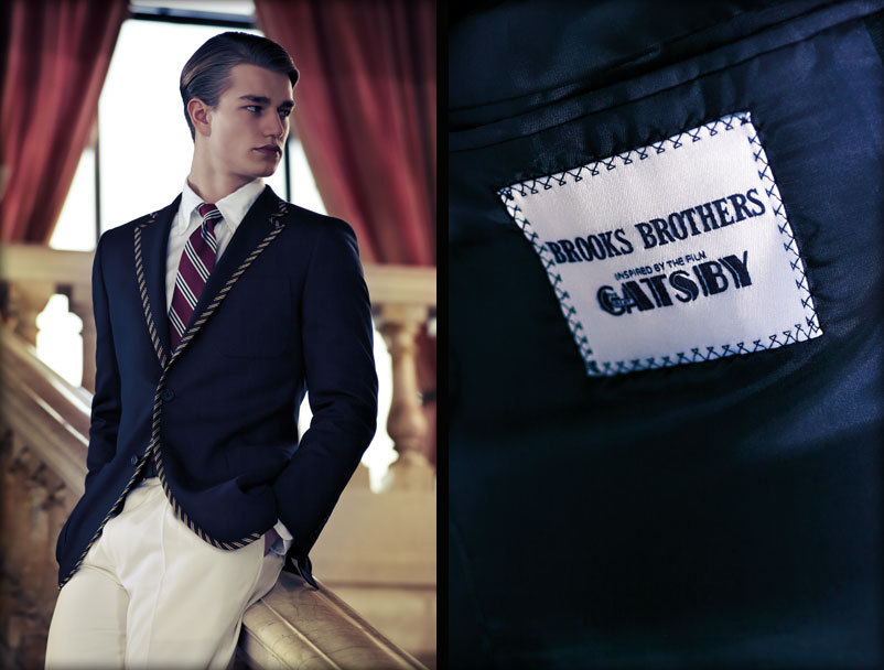 Brooks Brothers is behind the men’s costumes for Gatsby