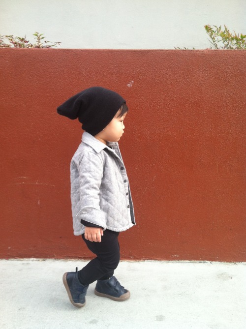 Quilted Jacket, All Saints
Leggings,  New Generals
Sneakers, 10IS 
Hat, American Apparel