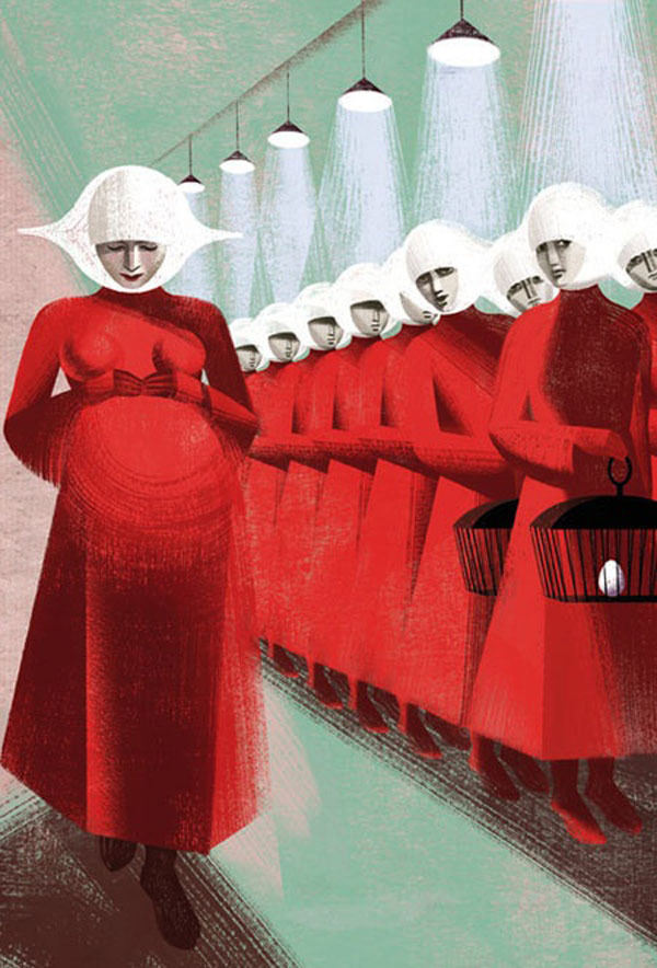 2headedsnake:

Anna and Elana Balbusso
Illustration for Margaret Atwood’s
‘The Handmaid’s Tale’
