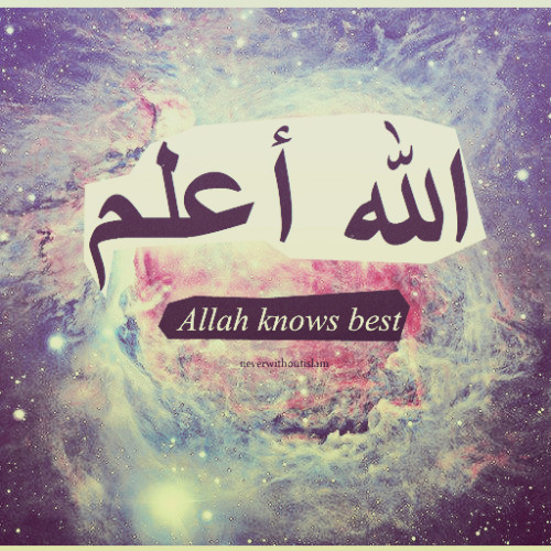 Allah knows best