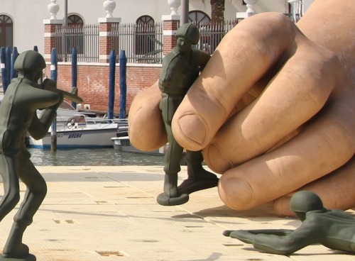 Sculptures Playing with Toys by Lorenzo Quinn