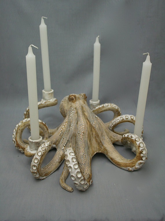 tentacular-art:

Octopus Candelabra. 
http://www.etsy.com/shop/shaynegreco

