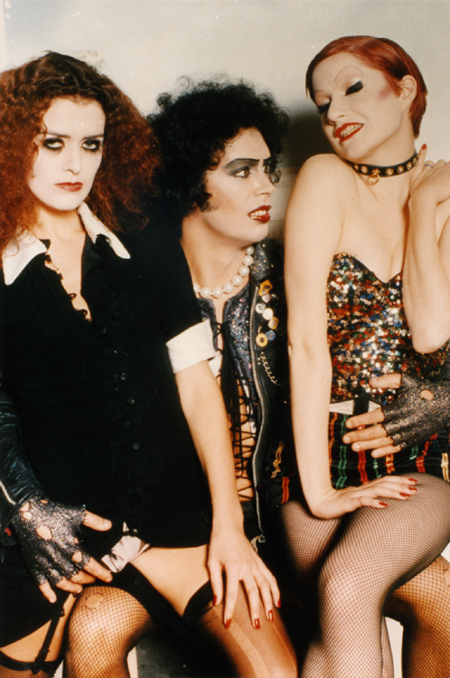 Tim And Two Girls In The Rocky Horror Picture Show