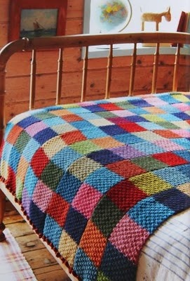 (via Knitting DIY projects to try / Great idea: “For this blanket, Jane used double moss stitch and kn…)