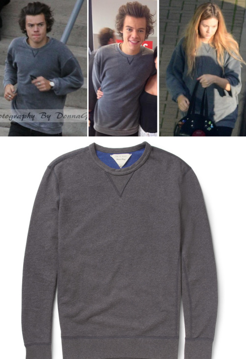 Harry&#8217;s grey jumper he wore in Australia which was worn by Gemma in Japan and I think also Lou at some point
Rag &amp; Bone - £185