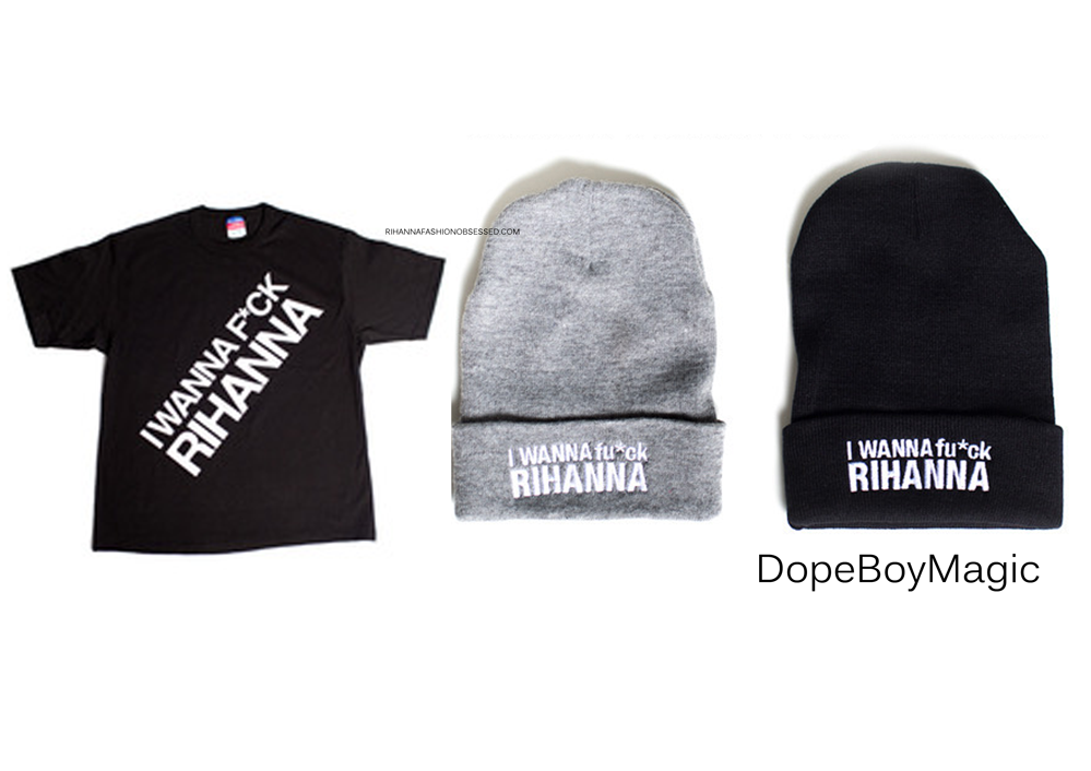 If you love Rihanna you probably might like these&#8230;
You may have probably seen these around and think&#8230;OK? It&#8217;s by urban brand Dope Boy Magic. They are selling these humorous beanie hats also accompanied by matching tees ($30-35). Quite creepy but I guess there&#8217;s no need to hide what we&#8217;re feeling no more&#8230; I mean come on!