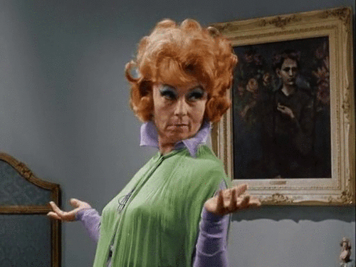 personallyv:

One Endora Gif per Episode - Season 1 Episode 1 - I, Darrin, Take This Witch, Samantha"Well, you naughty, naughty little witch!"The Endora Style File Post that goes with it [X]
