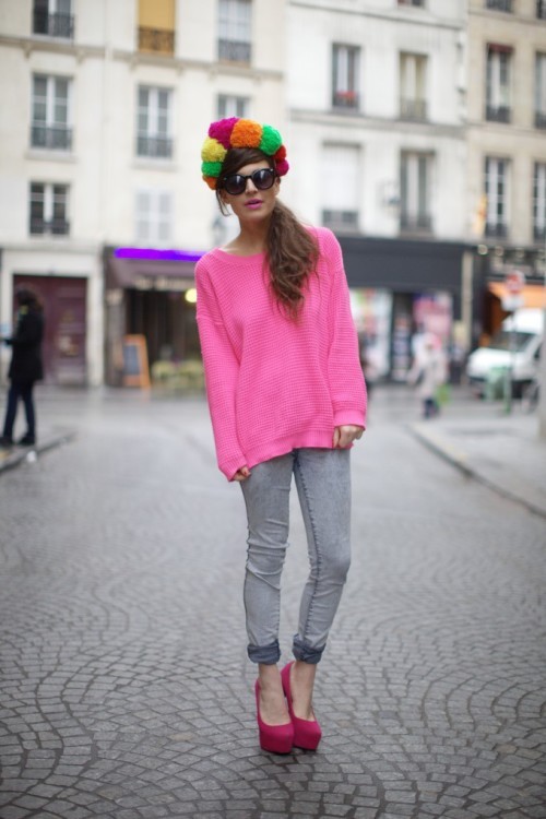 Frassy     Tokyo Laundry  Neon Pink Sweater, AS&amp;#8230;