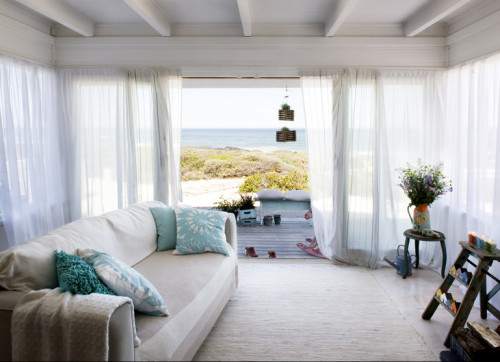 bellasoul: la-belle-vie: shoshie: sweethomestyle I would love to have this beach house! So calming!
