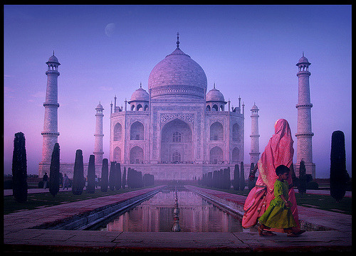 Staring at the Taj by Jean-Francois Mignault
Taj Mahal in Agra, India