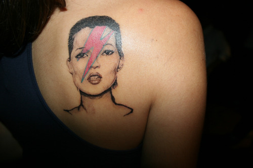 kate moss tattoo. girl tattoos. Kate Moss in