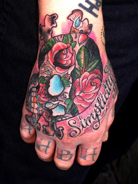 artist Luke who also tattoos at Miami Ink