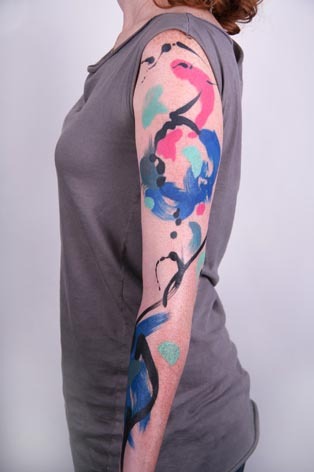 just gorgeous abstract tattoos by amanda wachob in NYC