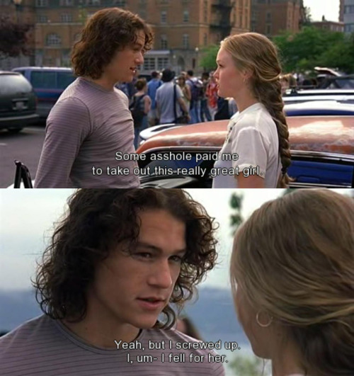 10 Things I Hate About You Julia Stiles and Heath Ledger Oh this movie is