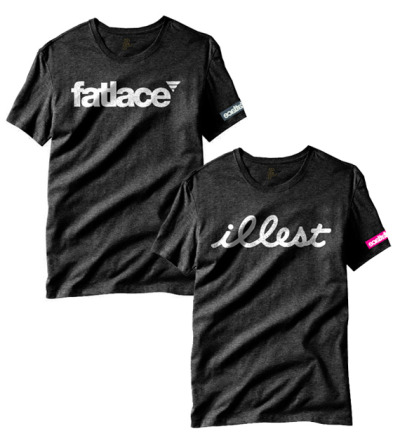 utcol ny2la Fatlace X Illest restock The Fatlace and Illest Logo tees back
