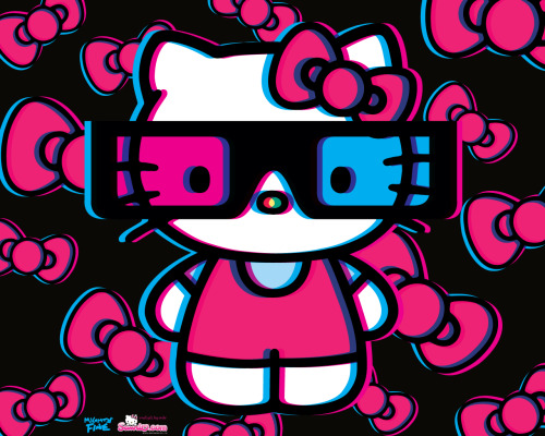 Hello Kitty 3d Background. Hello Kitty 3D Wallpaper