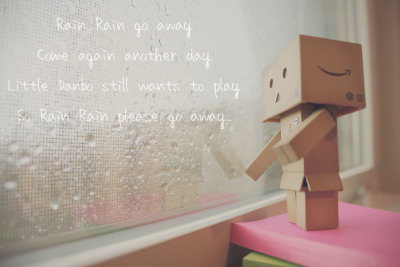 Danbo Heart on Rain Rain Go Away Come Again Another Day Little Danbo Still Wants To