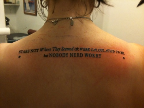 quote tattoos for men on ribs. Brand-brand new tattoo. My design; The quote is from a 1919 New York Times 