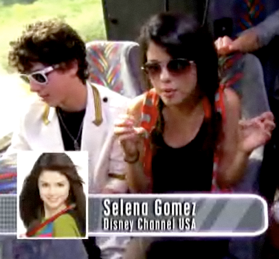 Selena Gomez and Nick Jonas on the way to the Disney Channel Games 2008