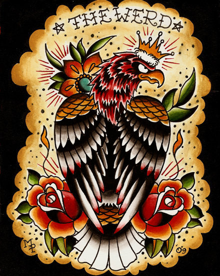 Tags traditional tattoo Flash eagle utility tattoo