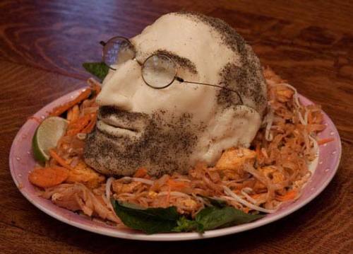 Steve Jobs Cheese Head